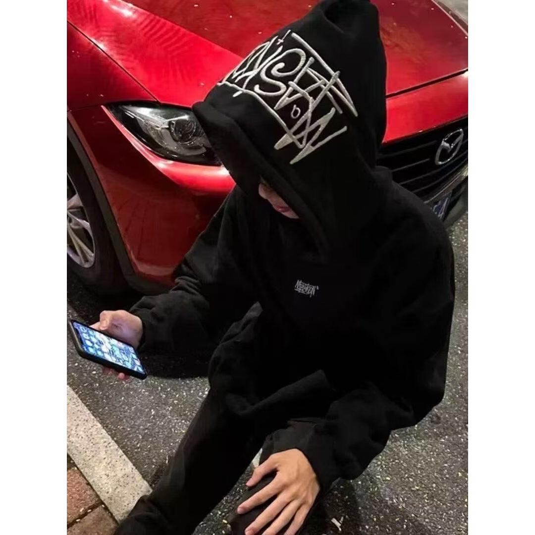 1506-1/W42181/P48卫衣男连帽春季ins宽松潮牌字母印花百搭外套,男装卫衣,星座1506-1