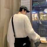 1506/MM021/P56羊毛衫男冬季潮牌水貂毛慵懒风针织衫1，男装针织衫/毛衣，星座1506-1