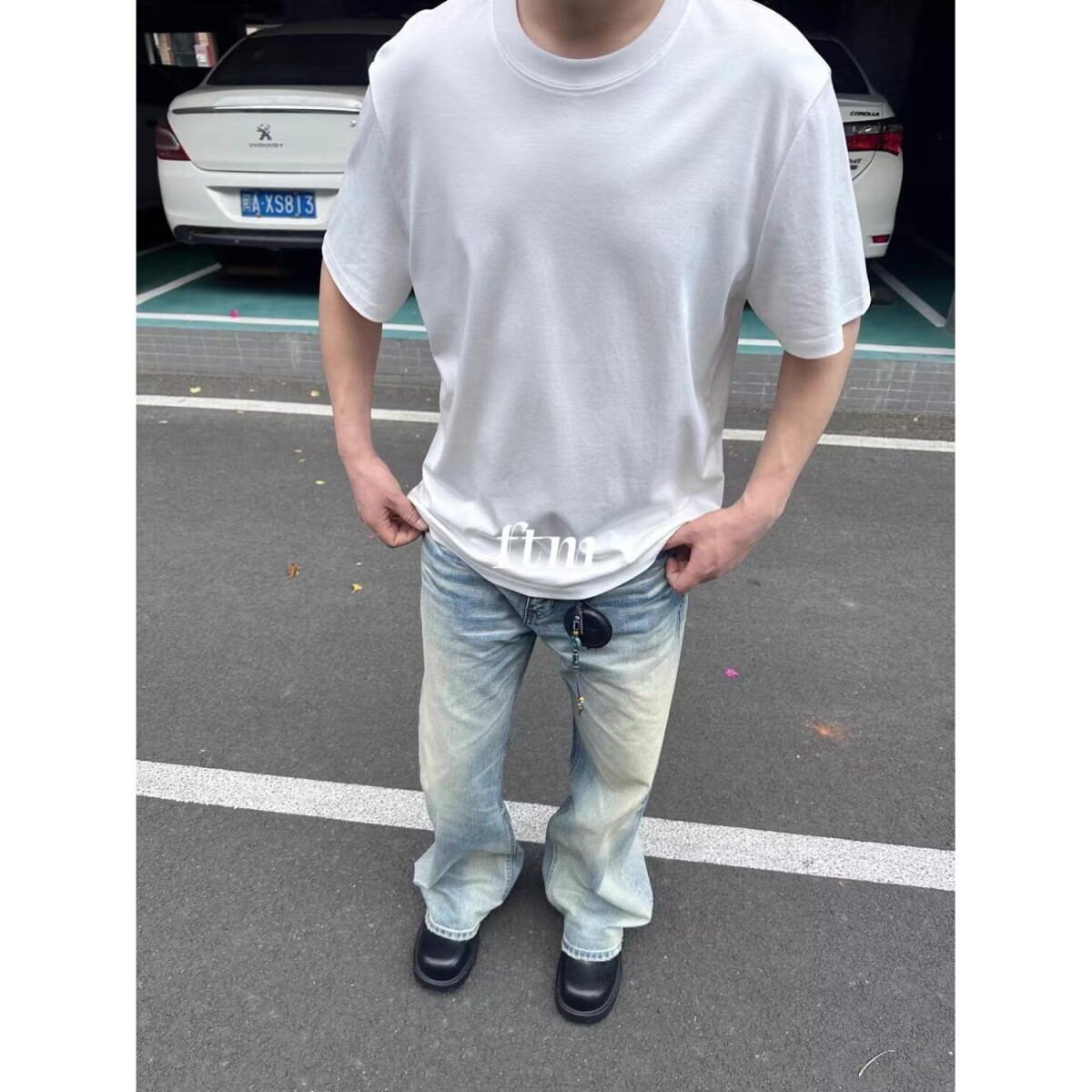 1506-1/K83731/P50莱赛尔浅色牛仔裤男女宽松直筒长裤,男装牛仔裤,星座1506-1