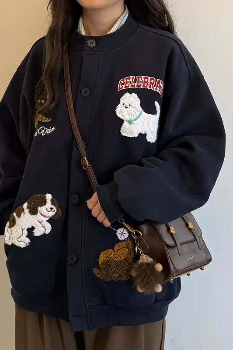 1506/WWT081/P49百搭可爱卡通毛巾绣开衫卫衣女韩系外套1,女装短外套,星座1506-1