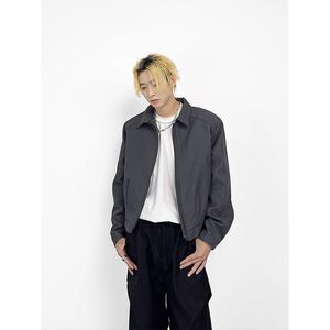 1506-1/JPX960011/P62美式复古水洗做旧工装翻领夹克男图片