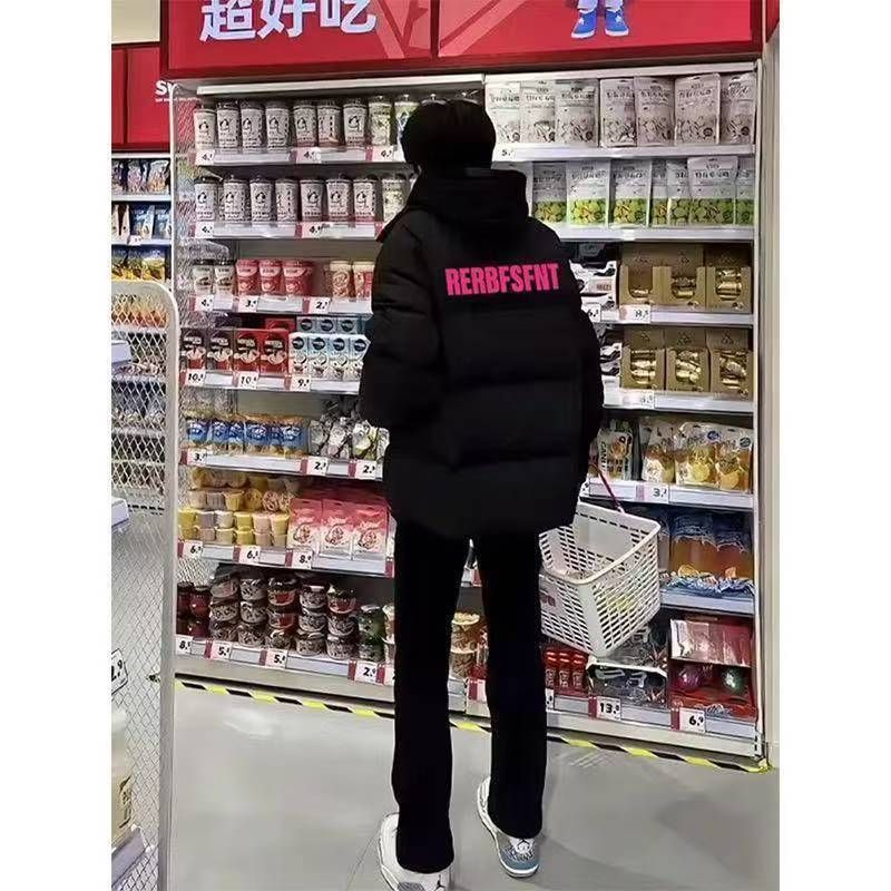 1506/MC1441/P59冬季黑色字母印花防风加厚新款面包服1,女包手腕包,星座1506-1