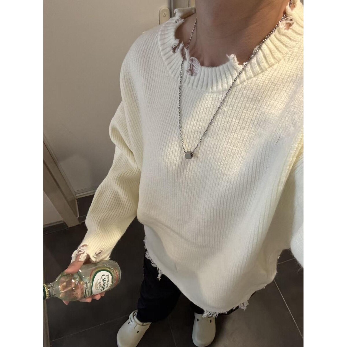 1506/M50111/P64毛衣男秋冬季潮牌痞帅慵懒宽松内搭针织打底衫3,男装T恤,星座1506-1