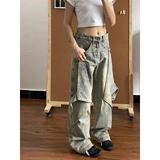 1506-1/K77031/P53欧美式vibe复古设计感做旧水洗牛仔裤，商品下架区，星座1506-1