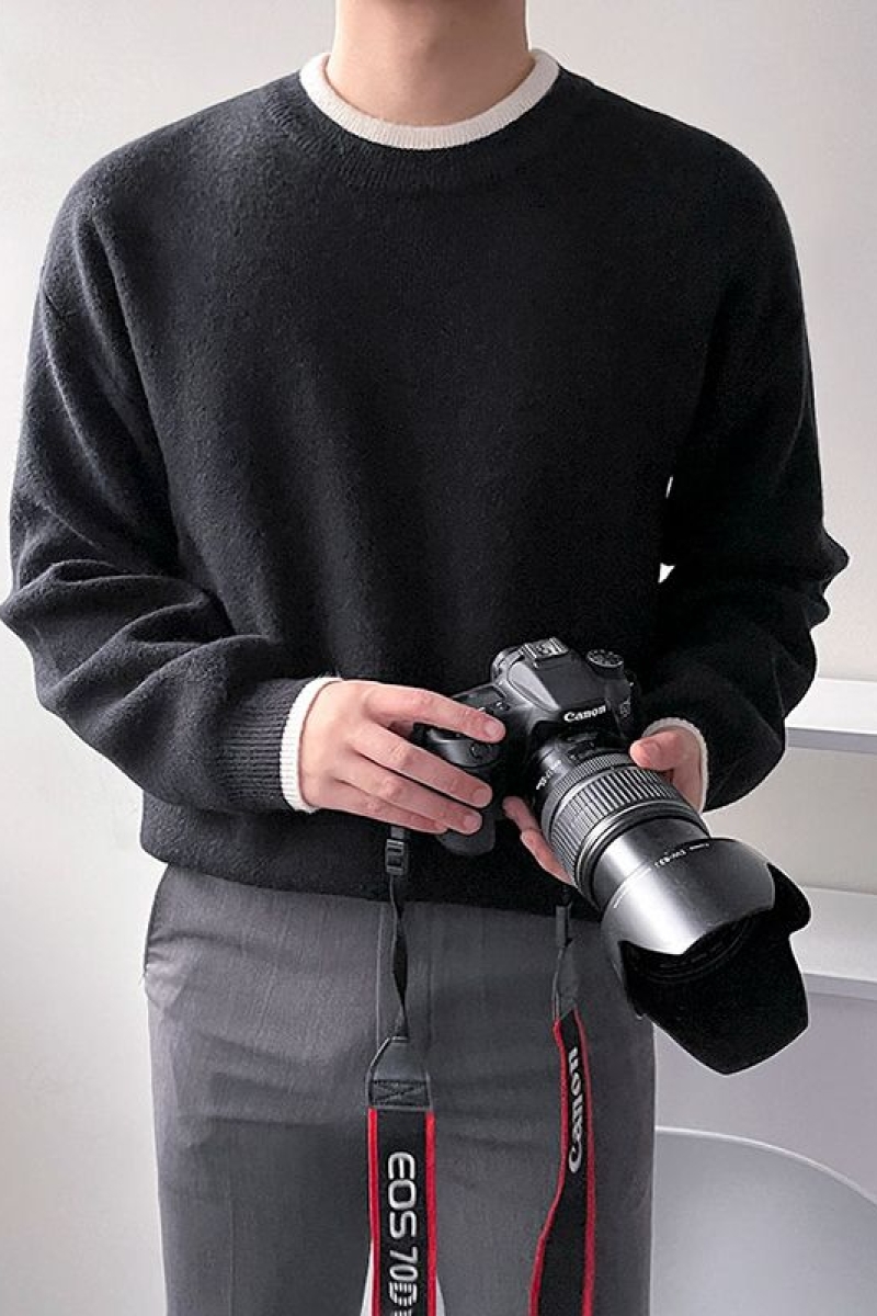 1506-1/M23141/P52韩系高级感简约百搭假两件毛衣男，男装针织衫/毛衣，星座1506-1