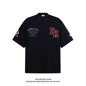 1506-1/TTHFSZ901/P44短袖t恤男潮牌夏季宽松五分袖图片