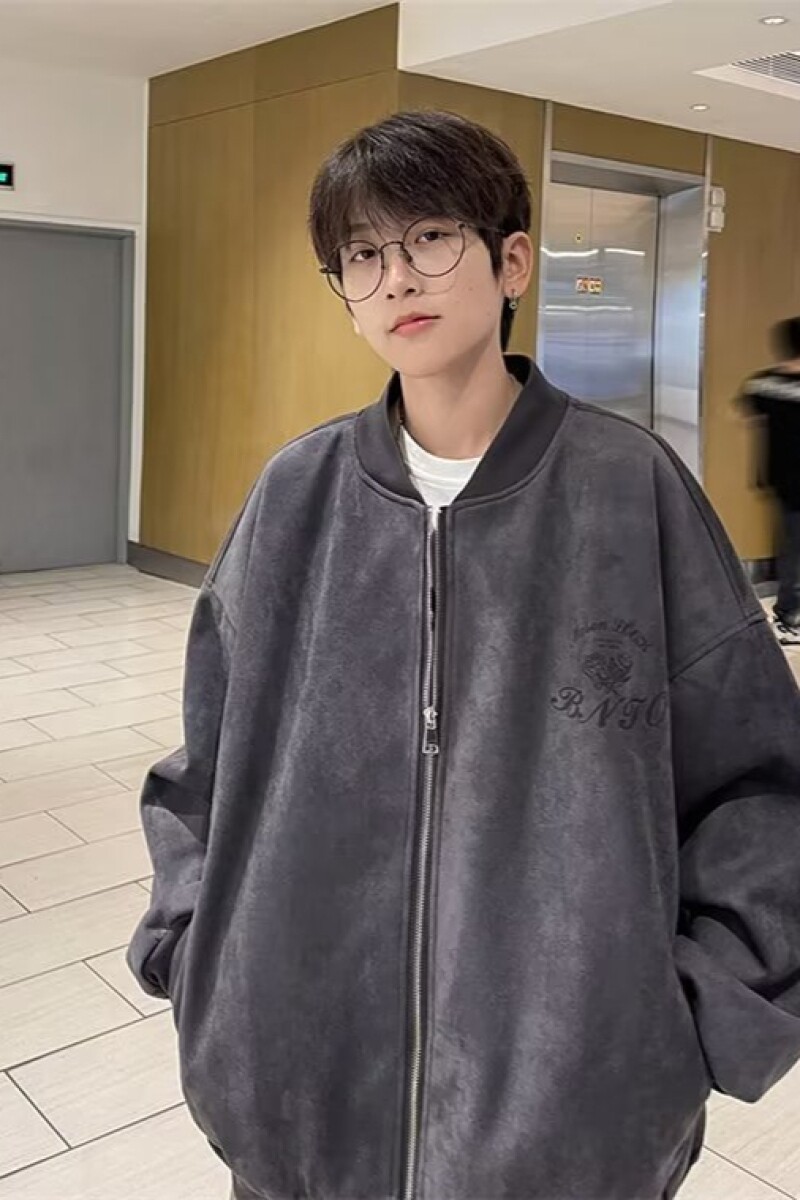 1506/JY66111/P74美式高街麂皮绒夹棉棒球服棉衣外套2,男装棉衣,星座1506-1