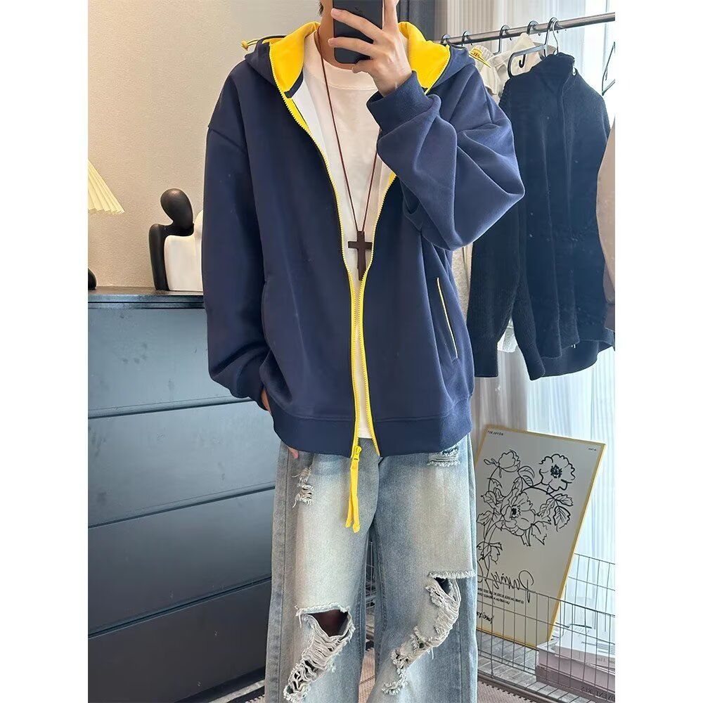 1506-1/WHK011/P52格子卫衣外套夹克男女同款休闲，男装夹克，星座1506-1