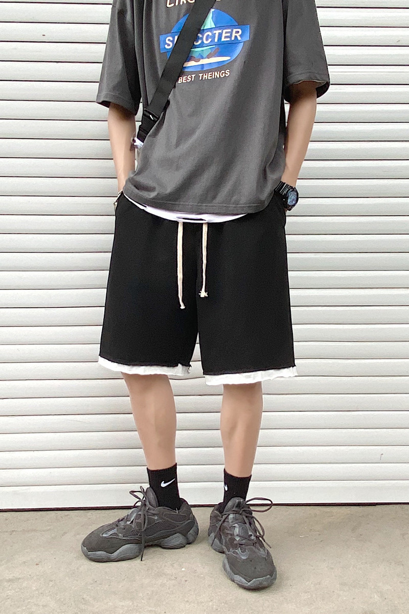 港风夏季宽松运动休闲短裤男百搭跑步五分裤潮6127/特,男装休闲裤,星座1506-1