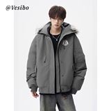 1506/MAF11071/P91冬季潮牌学院风夹克棉服复古保暖休闲外套2，男装夹克，星座1506-1