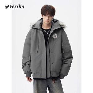 1506/MAF11071/P91冬季潮牌学院风夹克棉服复古保暖休闲外套2图片