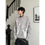 1506/MM60301/P52圆领毛衣针织衫男潮牌帅气秋冬季打底衫上衣2，男装T恤，星座1506-1