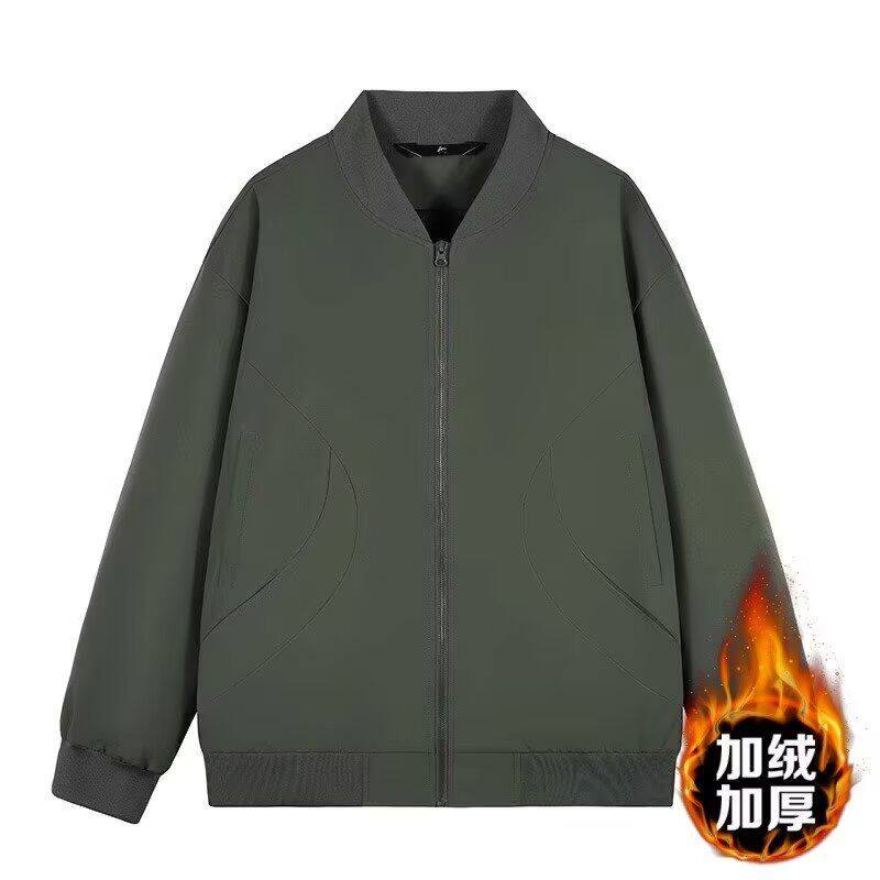 1506/JJ2402A1/P74夹棉棒球服男装美式高级感立领棉衣外套夹克2图片