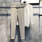 1506-1/XYK551/P59秋冬坠感毛呢料小西裤男士韩版，男装西裤，星座1506-1