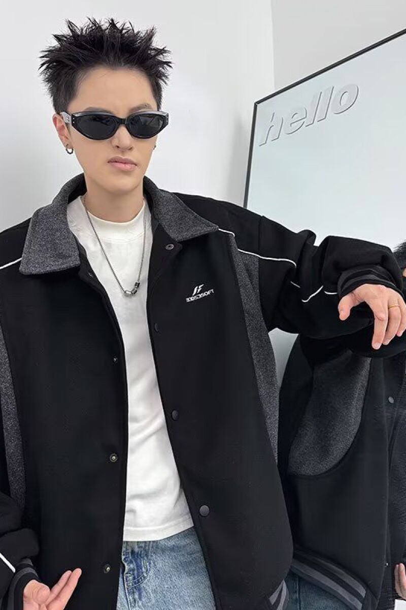 1506-1/JJ2251/P63时尚小众撞色立领夹克套装男士,男装夹克,星座1506-1
