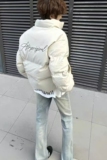 1506/MC911/P57复古美式潮流字母印花棉衣棉服男秋冬面包服外套1，男装棉衣，星座1506-1