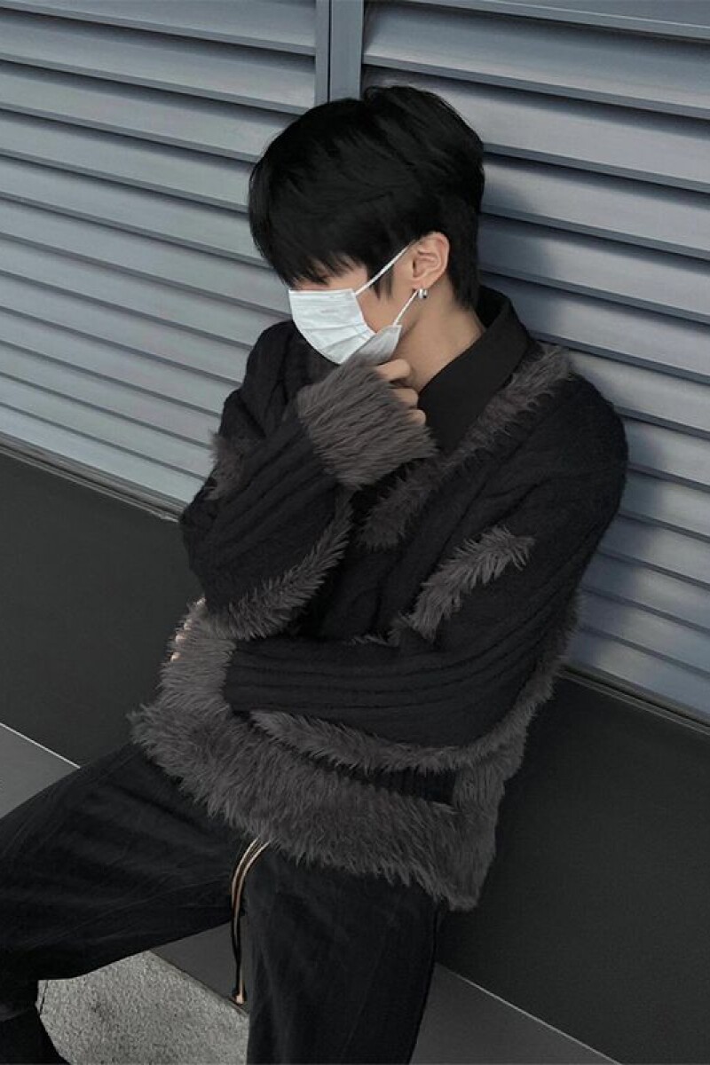 1506/MX0491/P62小众美式v领毛衣男款秋冬毛衫宽松针织衫1,男装针织衫/毛衣,星座1506-1