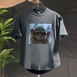 1506-1/TB15371/P32碳素磨毛印花T恤男夏季短袖汗衫，男装T恤，星座1506-1