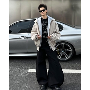 1506-1/JW93481/P101春季潮牌连帽工装夹克冲锋衣外套男图片