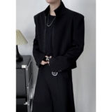 1506-1/XK1111/P75王嘉尔明星同款休闲立领开衫西服潮牌短款外套，男装西服，星座1506-1
