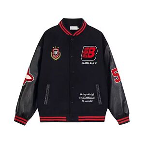 1506-1/JB181/P64亿万少年BUFU徽章拼接撞色棒球服外套图片
