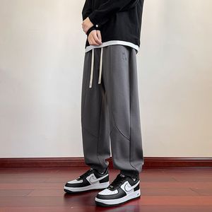 1506-1/KA7021/P44春季美式休闲痞帅深灰色刺绣卫裤男图片