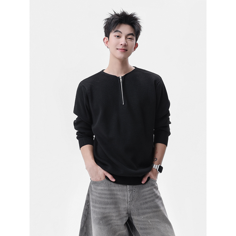 1506-1/MQZ851/P57秋冬新款韩版时尚休闲宽松拉链毛衣针织外套1，男装针织衫/毛衣，星座1506-1