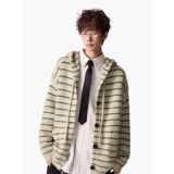 1506/MM58261/P66秋冬美式复古休闲慵懒风V领针织衫男纯色外套2，男装针织衫/毛衣，星座1506-1