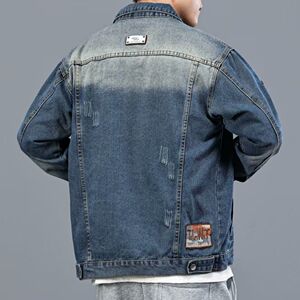 1506-1/JY11281/P69新款潮牌徽章刺绣牛仔夹克图片