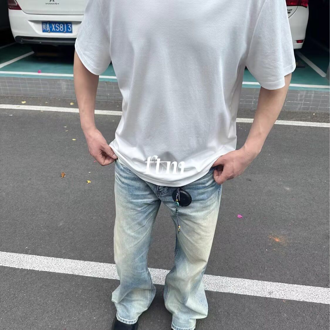 1506-1/K83731/P50莱赛尔浅色牛仔裤男女宽松直筒长裤,男装牛仔裤,星座1506-1