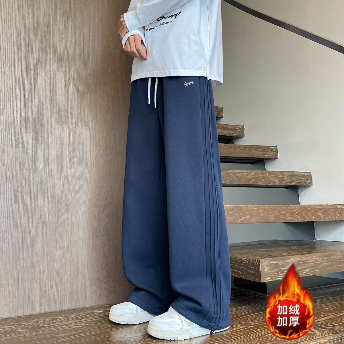 1506/KB10671/P38新款宽松休闲裤男韩版潮流百搭裤子长裤3图片