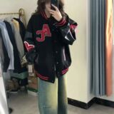 1506-1/JK191/P63美式复古撞色棒球服外套毛巾绣新款飞行员夹克潮，男装夹克，星座1506-1