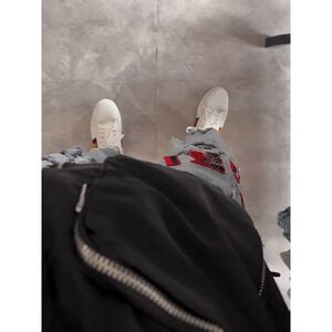 1506-1/KT1011/P54美式高街ins贴布夏季牛仔裤男女图片