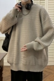 1506/QM1520/P50男冬季加厚潮牌针织衫秋冬美式复古重磅保暖外套3，男装针织衫/毛衣，星座1506-1