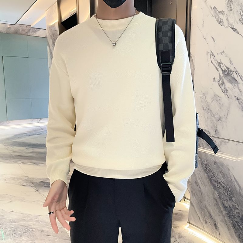 1506/MM8871/P61新款圆领丝光棉打底衫宽松内搭纯色上衣1，男装T恤，星座1506-1