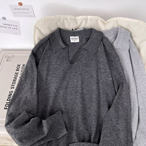 1506/M5151/P50秋冬新款开衫毛衣美式复古休闲V领针织衫男1图片