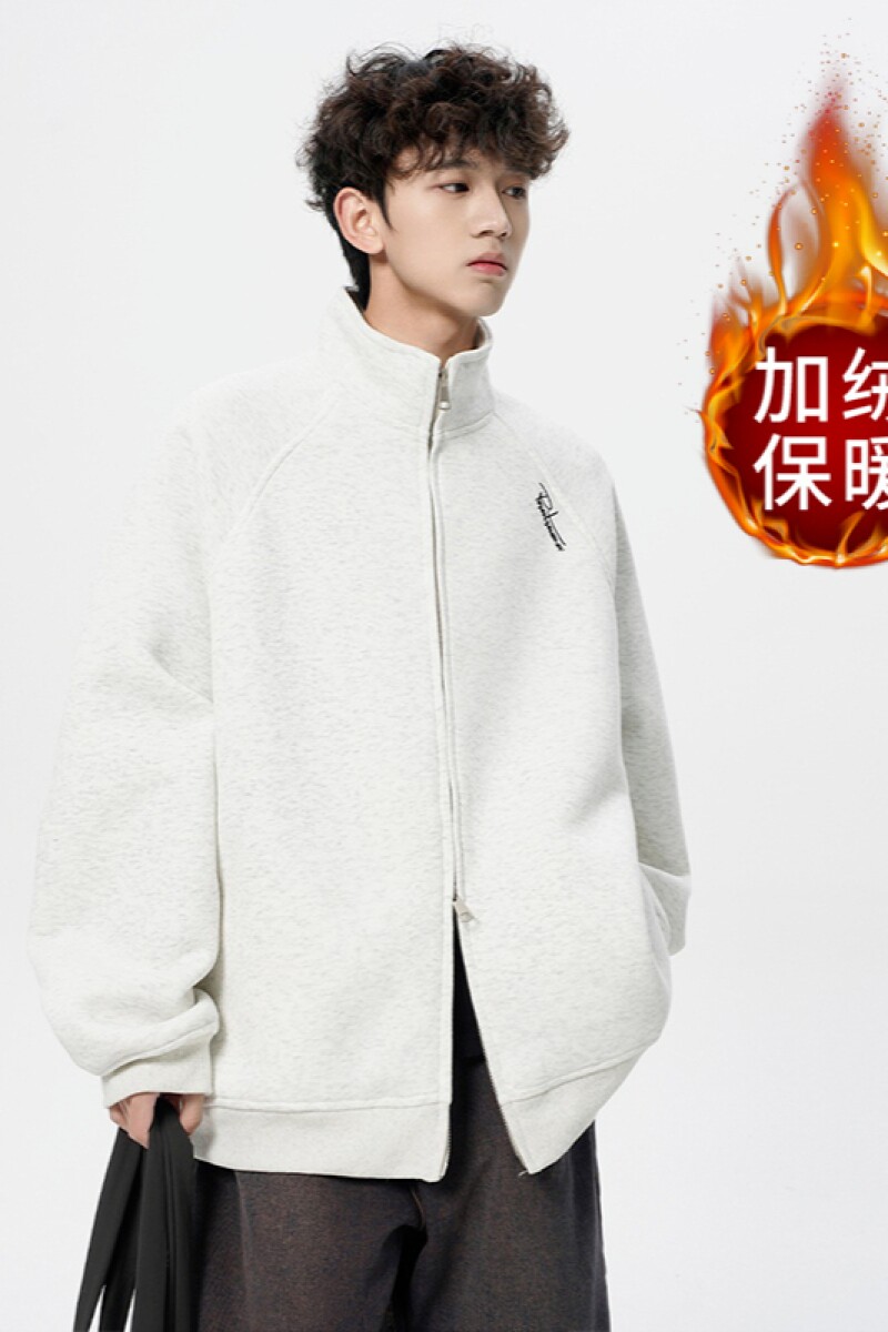 1506/WRW321/P54美式刺绣开衫卫衣男女秋冬宽松双拉链立领外套3,女装短外套,星座1506-1