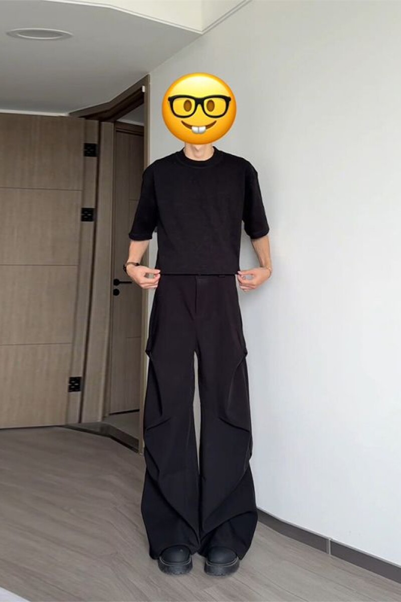 1506/Q2280/P44美式秋季新款潮牌宽松微喇垂感休闲长裤1,男装休闲裤,星座1506-1
