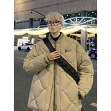 1506-1/MY108/P85潮牌高级感百搭葫芦格棉衣加厚日系风格男士2，男装棉衣，星座1506-1