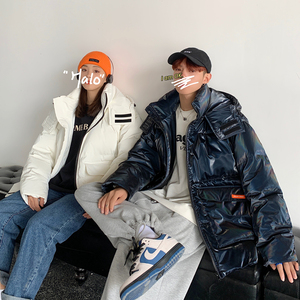 可脱卸 90白鸭绒连帽加厚羽绒服马甲背心男士冬季情侣2020/图片