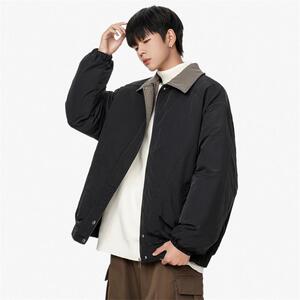 1506-1/M8606/P75潮情侣棉衣撞色宽松INSstudios男士棉服图片