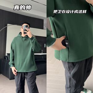 1506-1/WA141/P46简约百搭宽松显瘦重磅长袖上衣痞帅图片