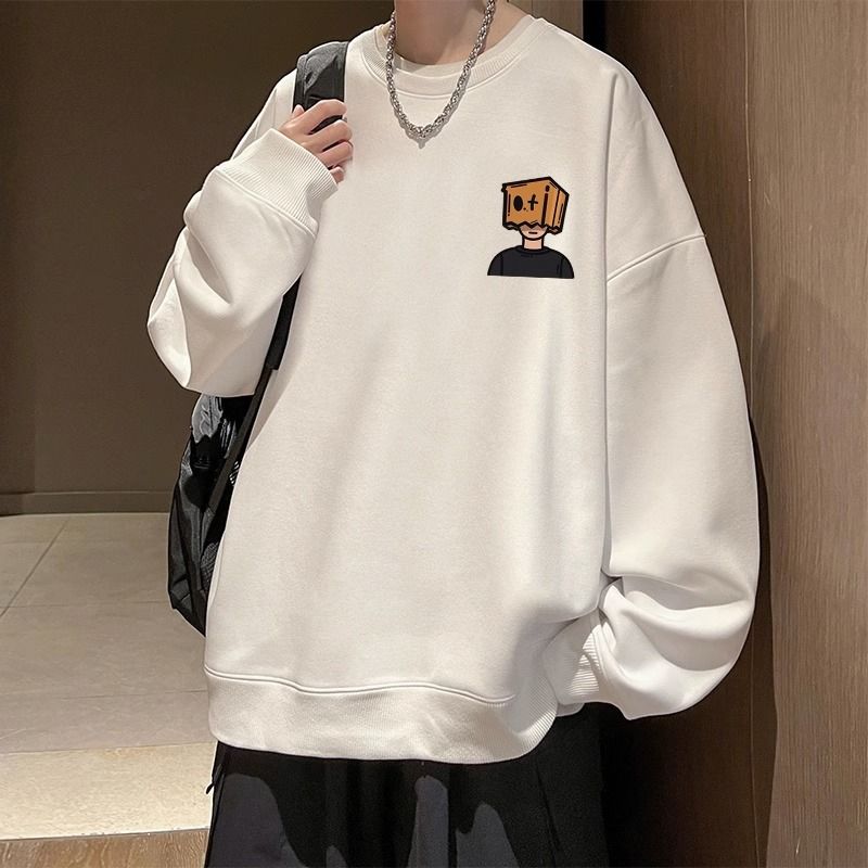 1506-1/WFM01221/P34拼色休闲长袖圆领刺绣T恤打底衫,男装T恤,星座1506-1