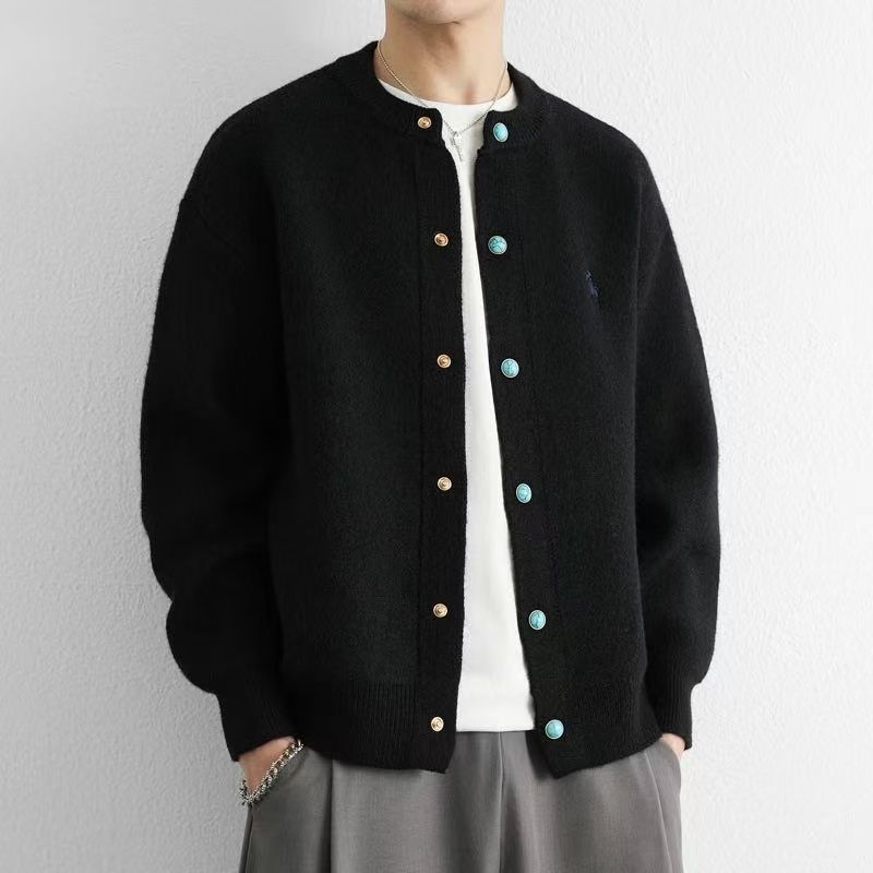 1506/M50161/P74绿松石棒球服新款简约针织开衫夹克男装上衣2,男装夹克,星座1506-1