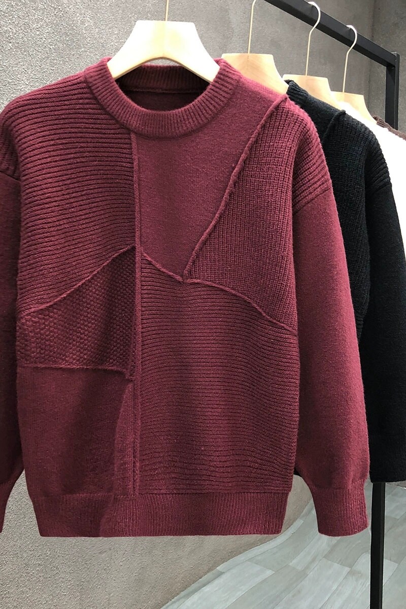 1506/M34871/P60秋冬季高级感新款痞帅风保暖针织打底衫3,男装T恤,星座1506-1