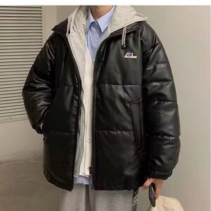 1506/M2071/P74冬季加绒加厚面包服新款潮流简约棉衣外套男1图片