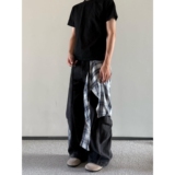 1506-1/KK1351/P76高级感廓形混纺宽松百搭锥形拉链休闲西裤男潮，男装西裤，星座1506-1