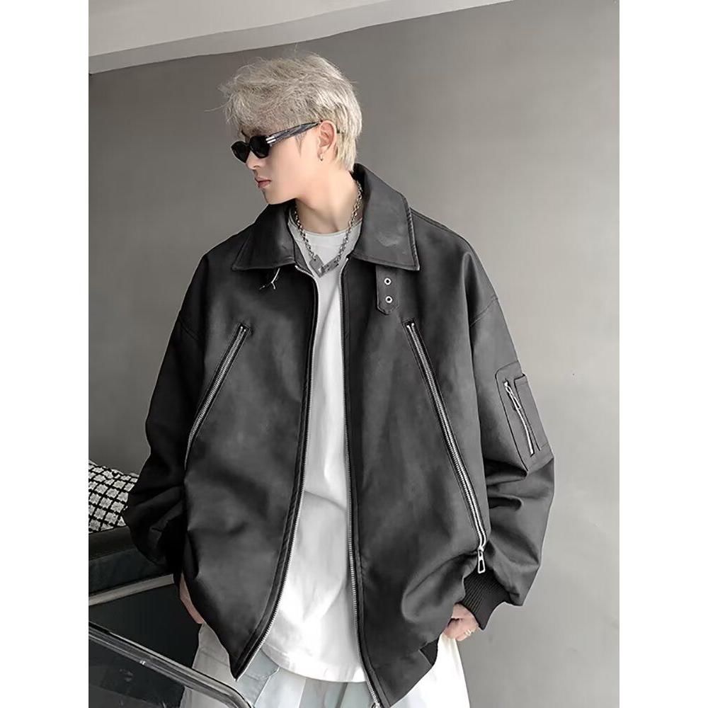 1506-1/JY10291/P66美式复古皮衣男款潮牌夹克,男装皮衣,星座1506-1