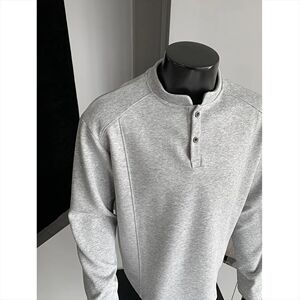 1506/WCT021/P34美式立领卫衣半拉链健身秋冬休闲打底衫男1图片