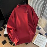 1506-1/CW391/P44春秋季小众免烫垂感衬衫男，男装衬衫，星座1506-1